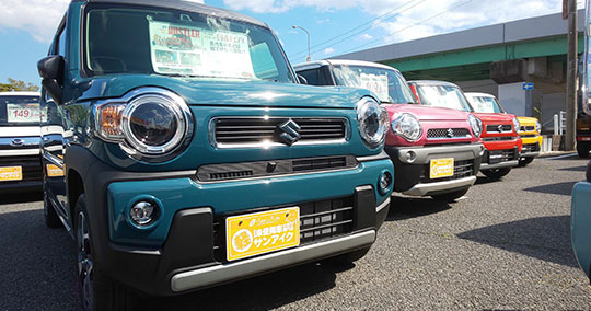 千葉県茂原市で車両を大量展示販売